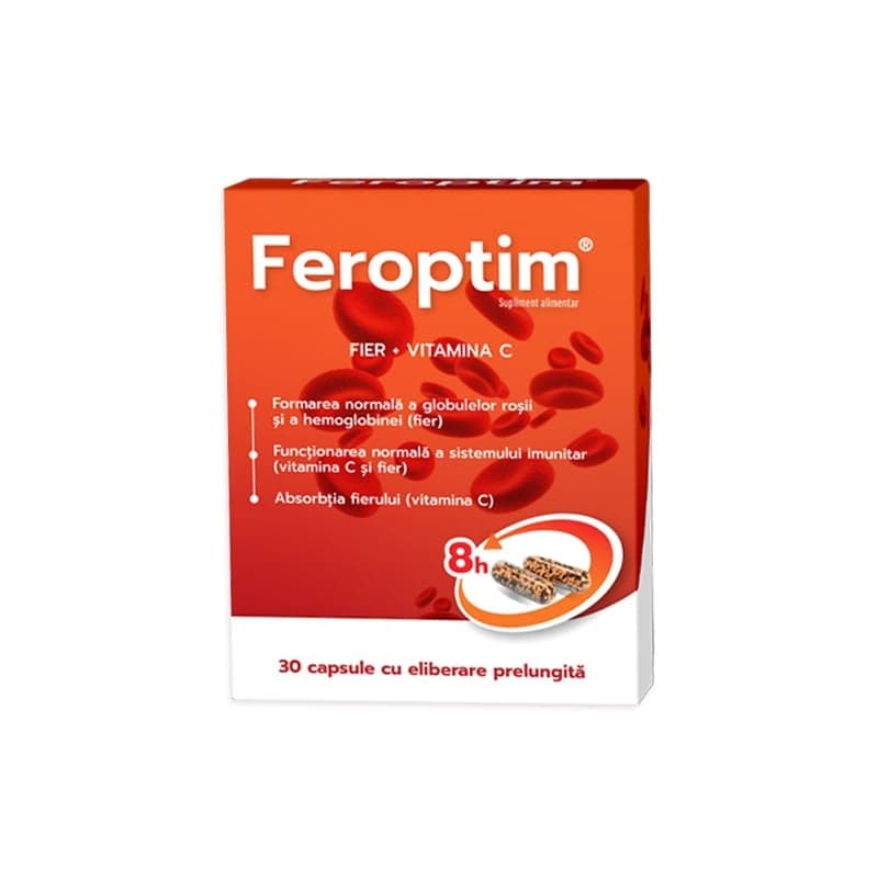 ZDROVIT FEROPTIM RETARD 30CAPSULE ELIBERARE PRELUNGITA