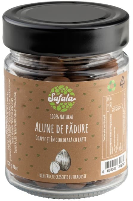 Safala Alune de padure coapte invelite in ciocolata cu lapte