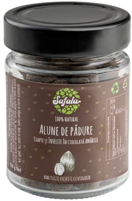 Safala Alune de padure coapte invelite in ciocolata amaruie