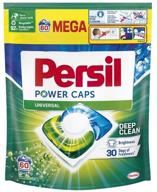 Persil power detergent capsules 60pcs deep clean universal