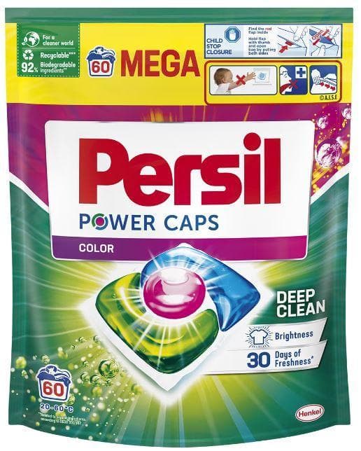 Persil power detergent capsules 60pcs deep clean color
