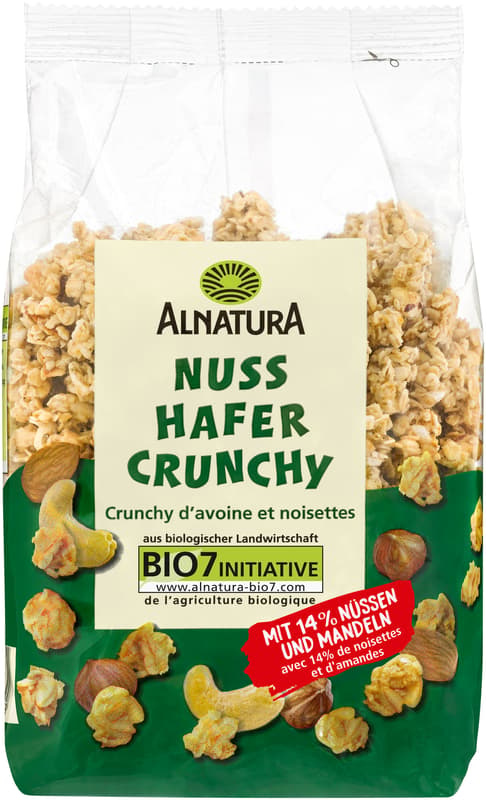 Alnatura ECO Musli crocant de ovaz cu migdale, alune de padure si caju