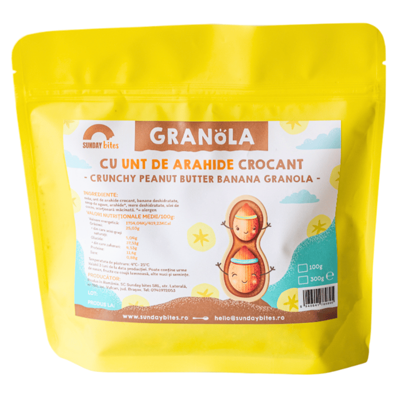 Sunday Bites Granola cu unt de arahide crocant