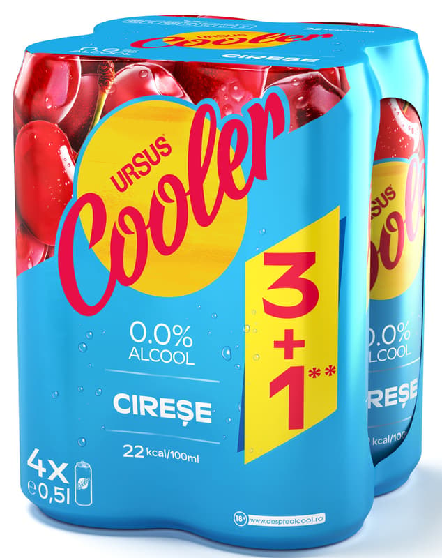 Ursus Cooler Cirese 0.0 doza 500ml 4pack (3+1)
