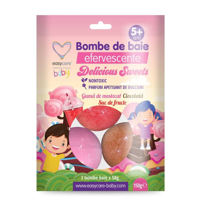 Easycare Baby Delicious Sweet Effervescent Baby Bath Bombs