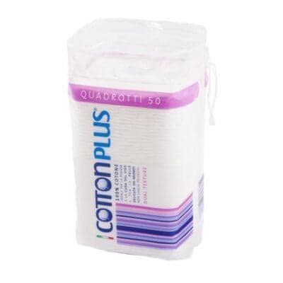 Cotton Plus Dischete demachiante patrate