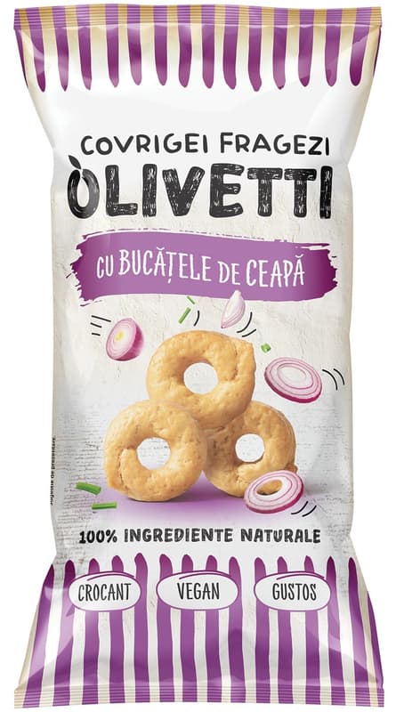 Olivetti with pieces of onion