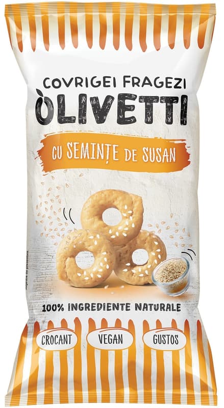 Olivetti Covrigei cu seminte de susan