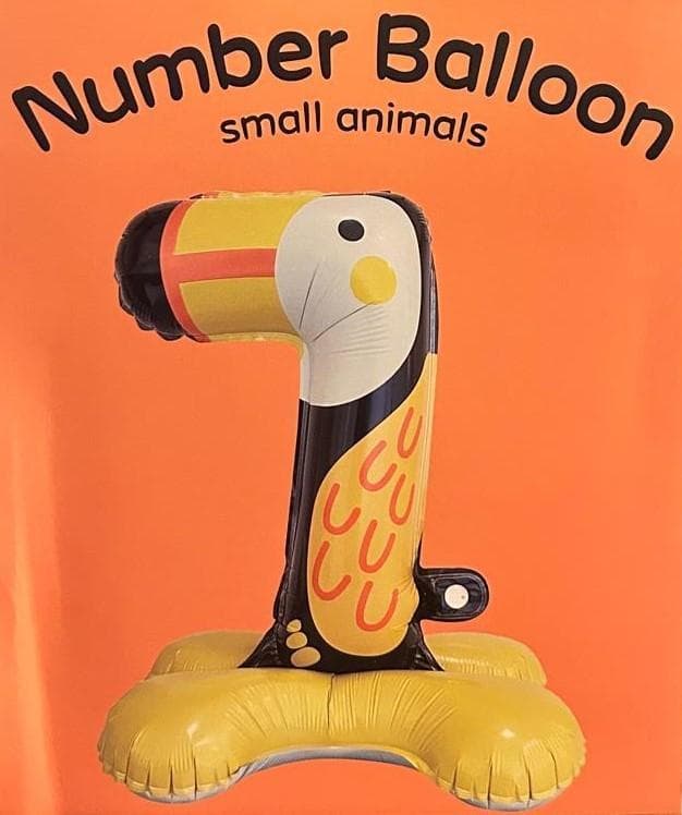 Balon folie animale numar 7, 55x35 cm