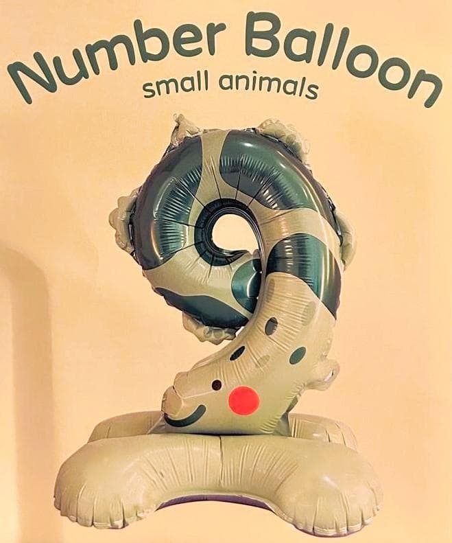 Balon folie animale numar 9, 57x35 cm