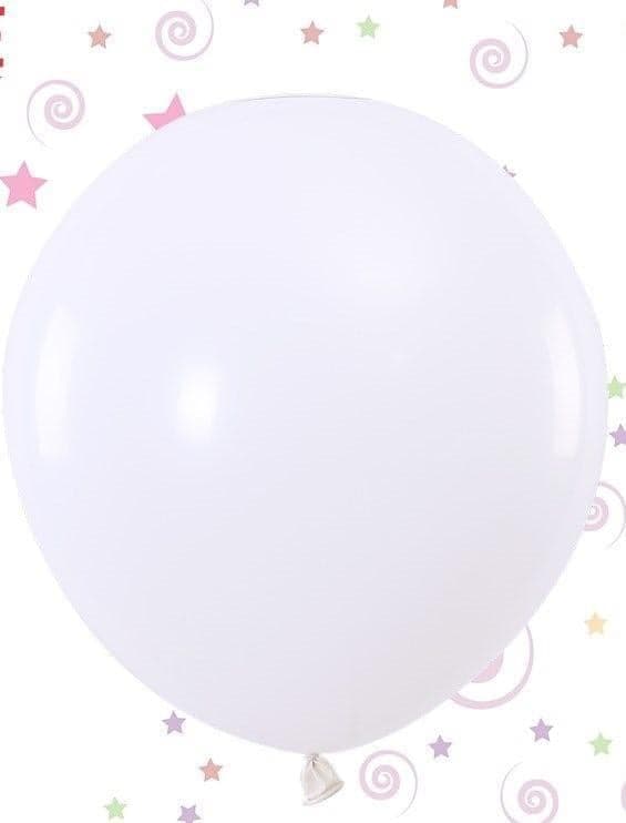 White Jumbo Balloon, 90cm