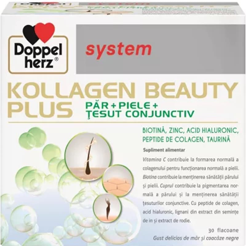 DOPPELHERZ SYSTEM KOLLAGEN BEAUTY PLUS  30 FLACOANE PROMO