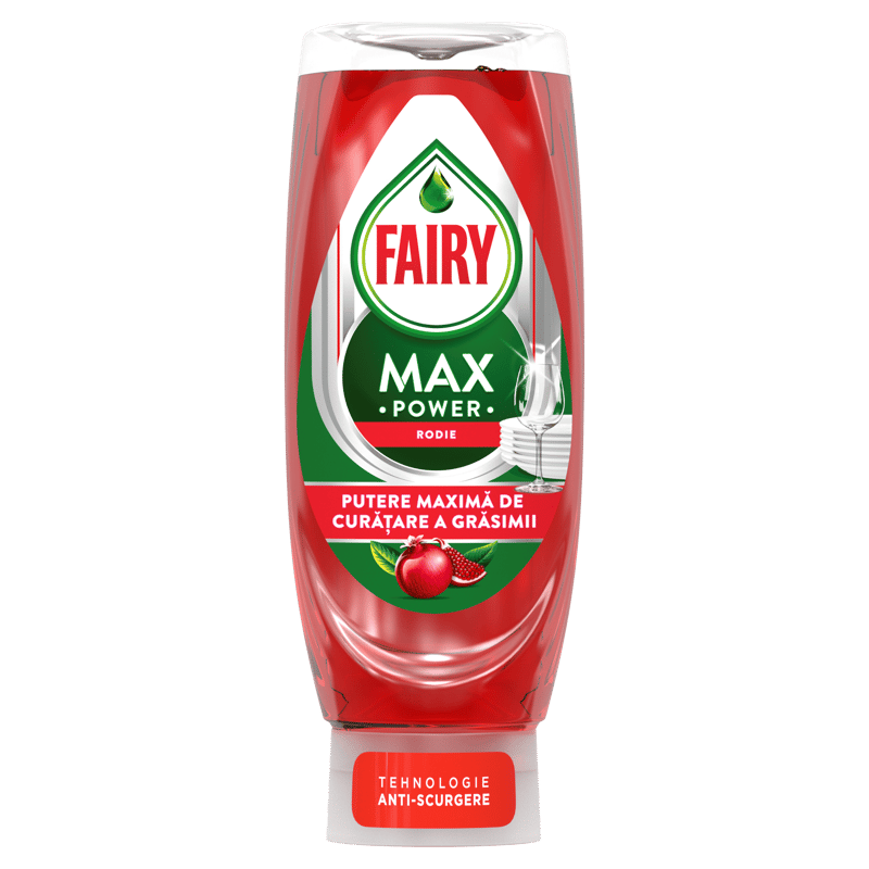 Fairy Max Power Detergent de vase lichid, rodie