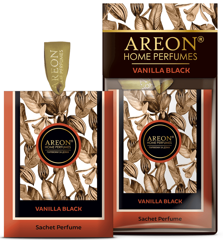 Areon Scented Sachets, premium vanilla black