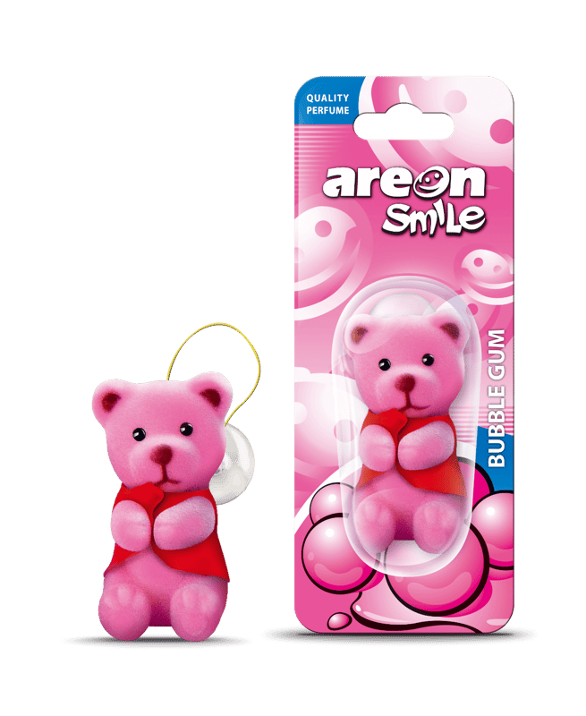 Areon Car Air Freshener, smile bubble gum