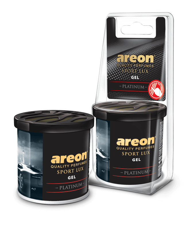 Areon Car Gel Air Freshener, Blister, Sport Lux, Platinum