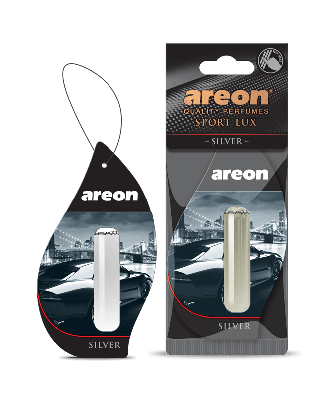 Areon Car Air Freshener, Sport Lux Silver