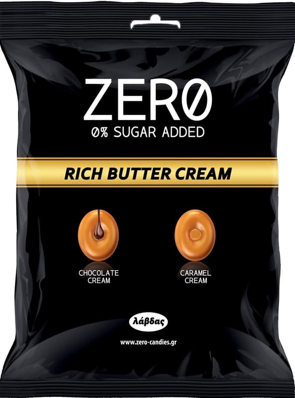 Zero Bomboane cu crema dubla de caramel si caramel cu ciocolata