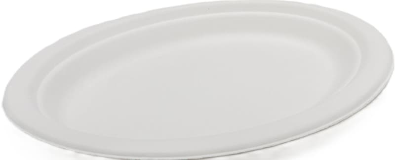 Fibraware Set farfurii ovale 26x20c, biodegradabile, trestie de zahar