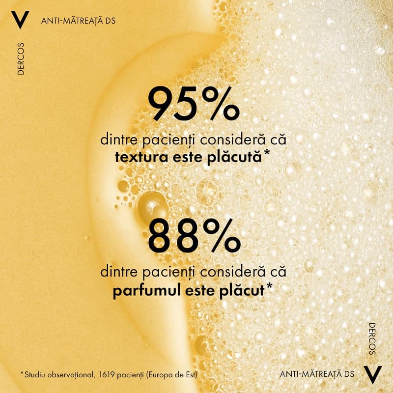 VICHY DERCOS SAMPON ANTIMATREATA PENTRU PAR NORMAL SI GRAS 390ML