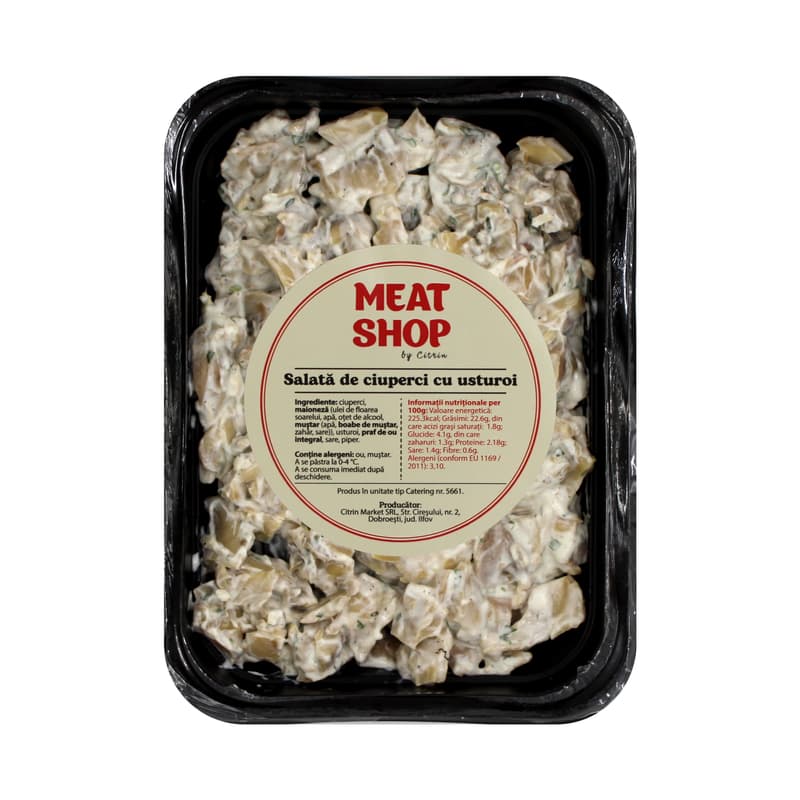 Meat Shop Salata de ciuperci cu usturoi