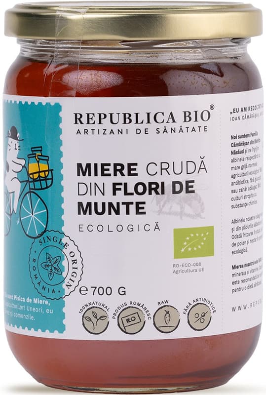 Republica BIO Honey from ecological mountain flowers, raw