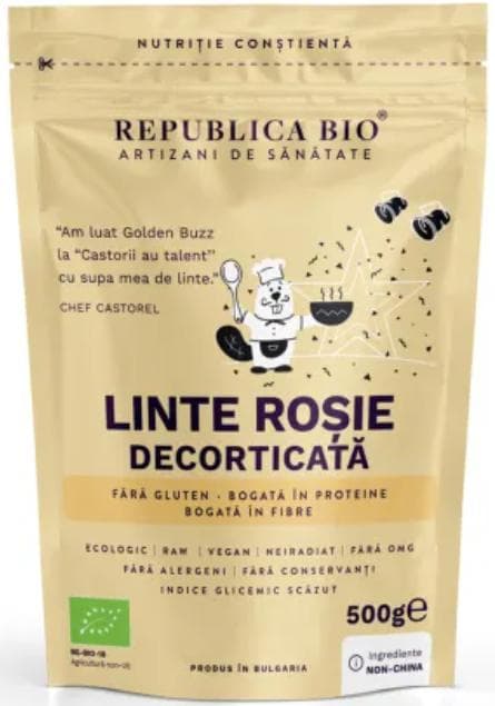 Republica BIO Peeled organic red lentils WITHOUT GLUTEN