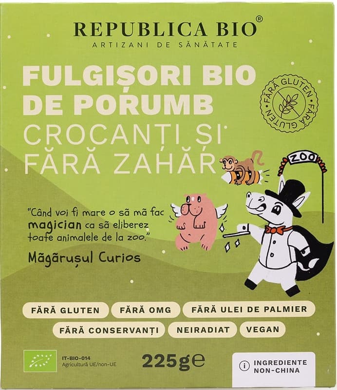 Republica BIO Crunchy and sugar-free organic cornflakes GLUTEN FREE