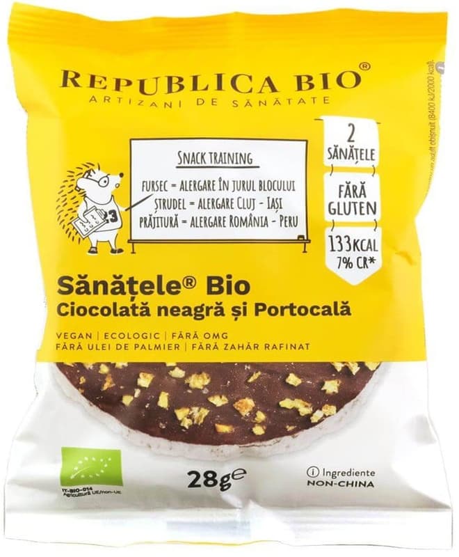 Republica BIO SANATELE BIO Dark chocolate and Orange, ecological, gluten-free