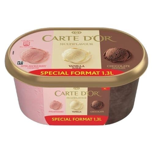 Carte D'Or Carte D'or Trio Inghetata cu aroma de vanilie, portocale si ciocolata