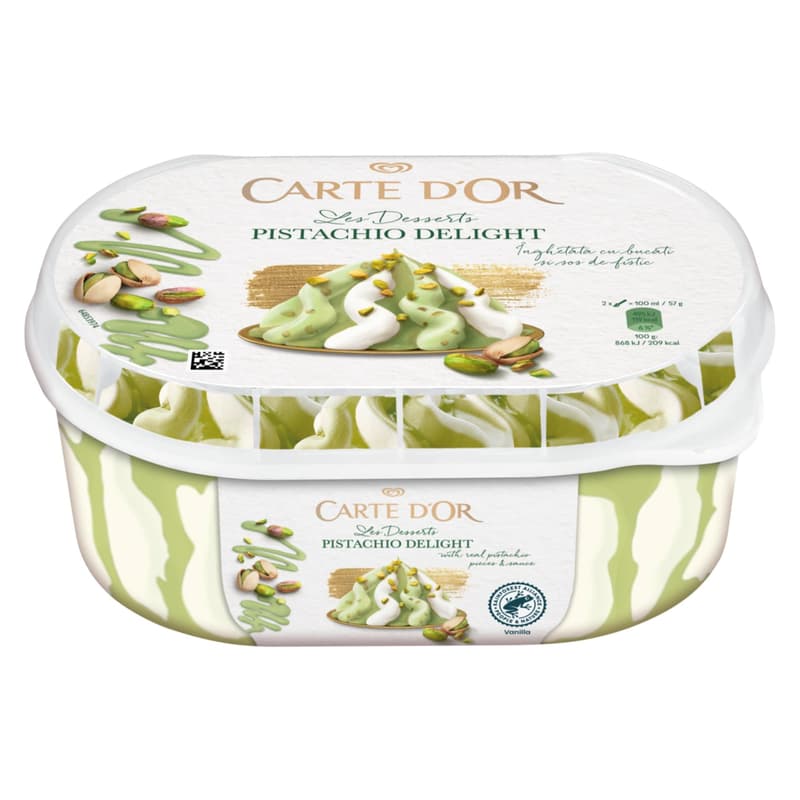 Carte D'Or Pistachio Inghetata cu aroma de vanilie si fistic