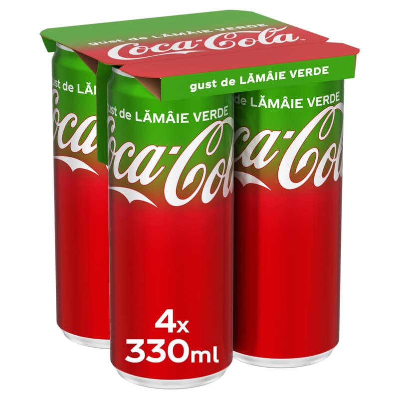 Coca Cola Lamaie Verde Bautura racoritoare carbogazoasa 4 pack doza