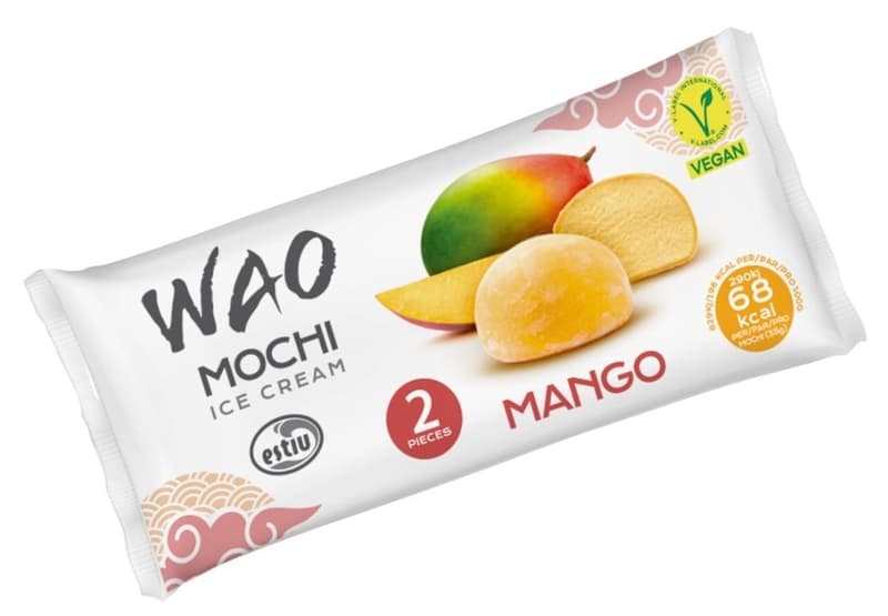 Wao Mochi cu aroma de mango 2x35g