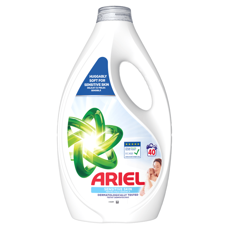 Ariel Sensitive Skin Detergent lichid pentru rufe, 40 spalari