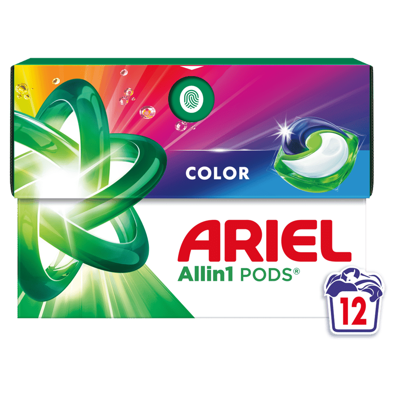Ariel Detergent capsule pentru rufe colorate, 12 spalari