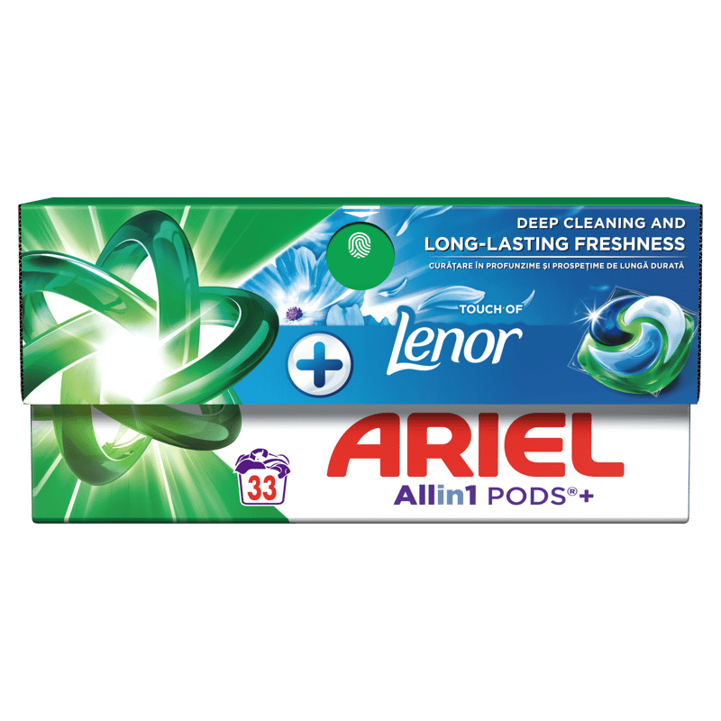 Ariel Touch of Lenor Detergent capsule pentru rufe, 33 spalari
