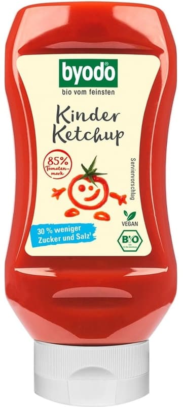 Byodo ECO Ketchup for Kids with 85% Tomato, Gluten Free