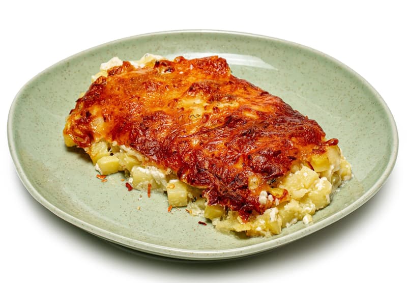 FRUFRU Cartofi gratinati cu sos gorgonzola