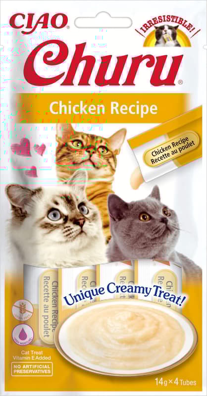 Inaba Creamy Cat Treats Churu Chicken
