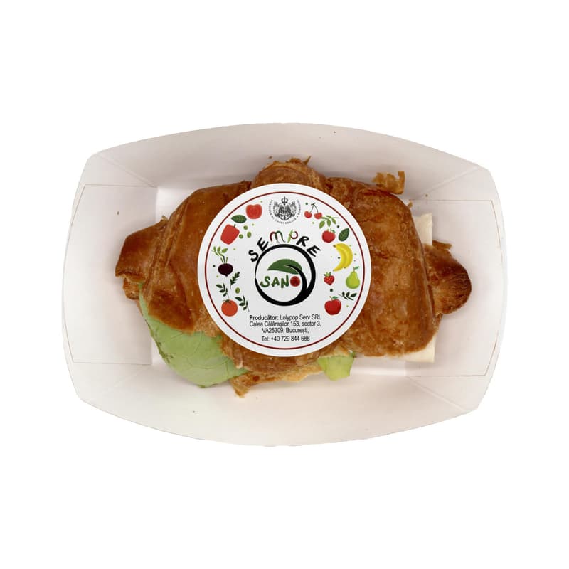 Sempre Sano Croissant with Cheese and Turkey Ham