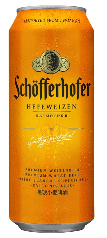 Schofferhofer Hefeweizen Beer can