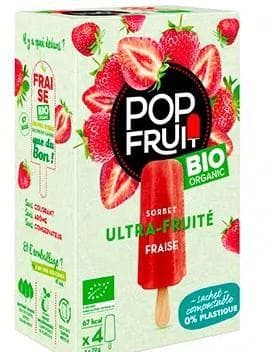 Pop Fruit ECO Sorbet de capsuni 4x70g