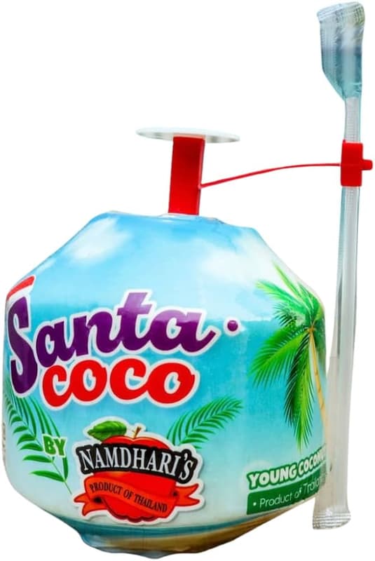 Nuca de cocos proaspata cu dispozitiv pentru baut