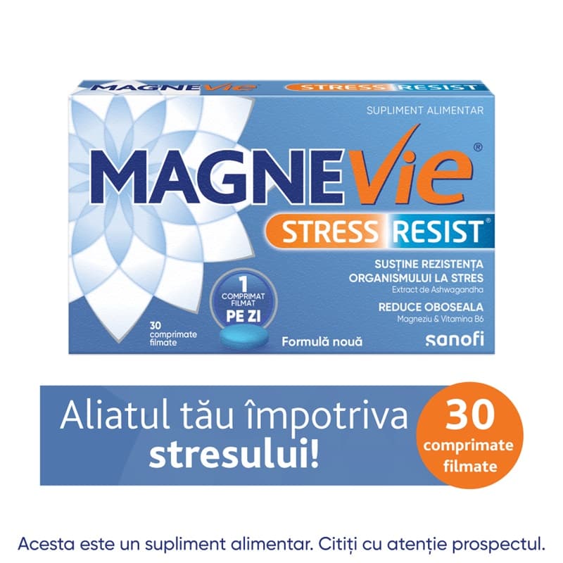 MAGNEVIE STRESS RESIST ASHWAGANDHA 30 COMPRIMATE FILMATE