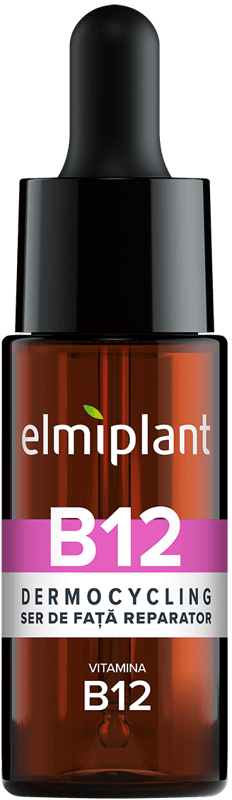 Elmiplant Dermocycling Ser pentru fata reparator cu vitamina B12, acid hialuronic si vitamina E