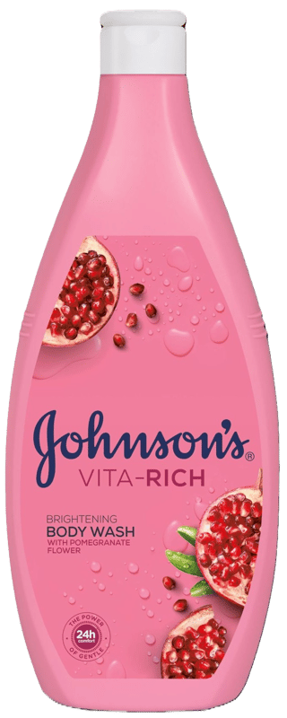 Johnson's Vita Rich Gel de dus luminator cu flori de rodie si glicerina de origine vegetala