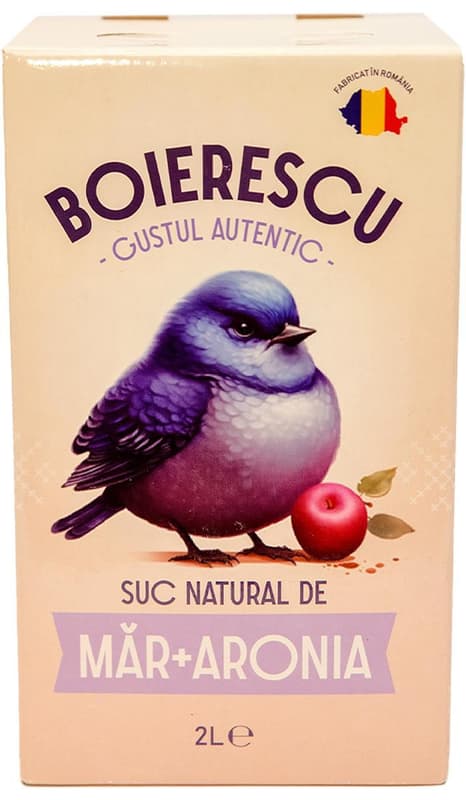 Boierescu Suc natural de mere cu aronia