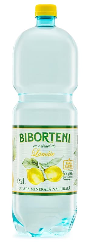 Biborteni Apa minerala cu extract de lamaie, fara zahar si indulcitori, cu MG si CA de la sursa