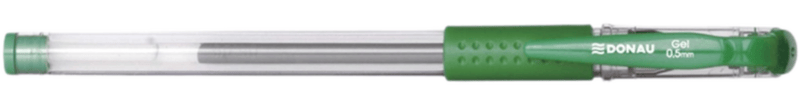 Donau Pix cu gel, rubber grip, 0.5, cerneala rezistenta la apa, verde