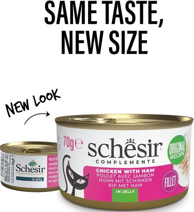 Schesir Wet cat food with chicken and ham in jelly 70 g